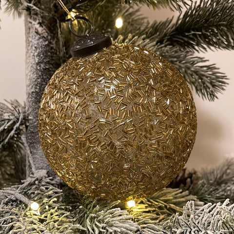 5” Gold Sprinkle Ornament