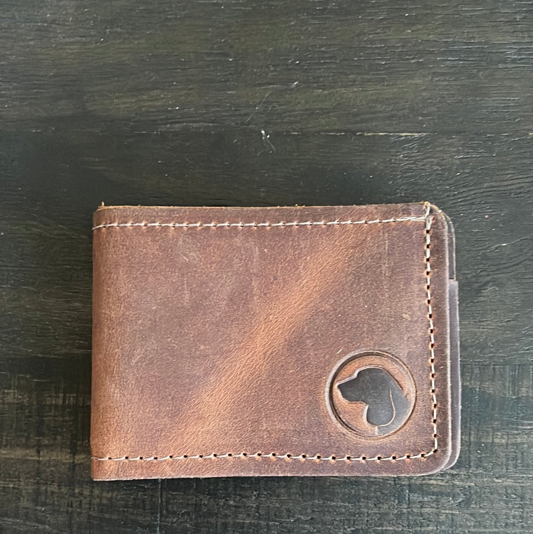 Brown Dog Wallet - Bi-Fold