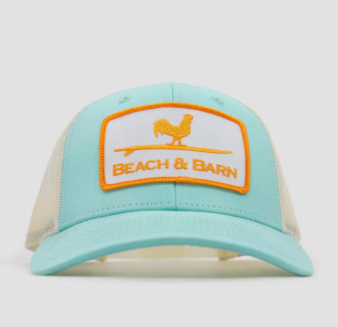 Beach & Barn Leather Patch - Teal