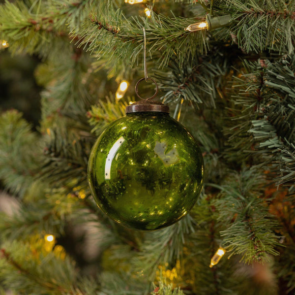 4” Green Kugel Ornament