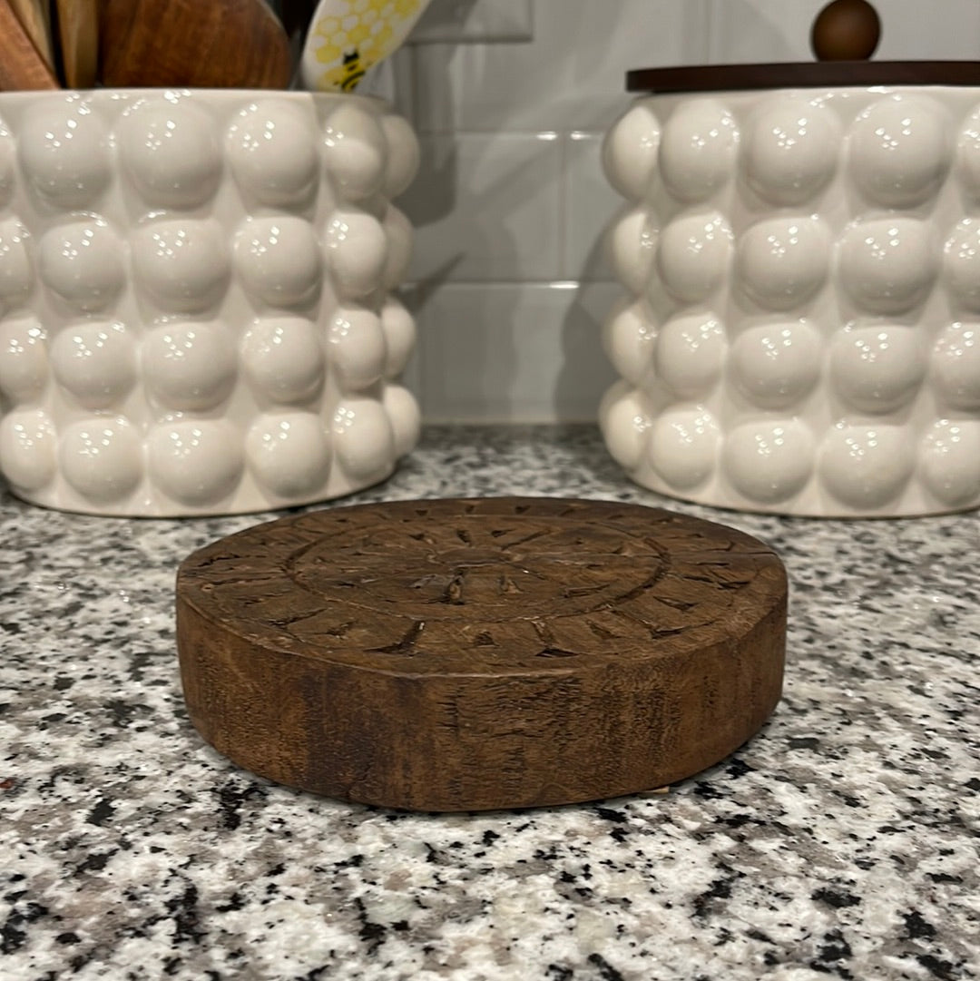 Carved Stone Biscuit Mould