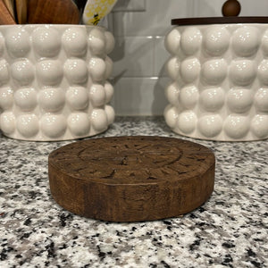 Carved Stone Biscuit Mould