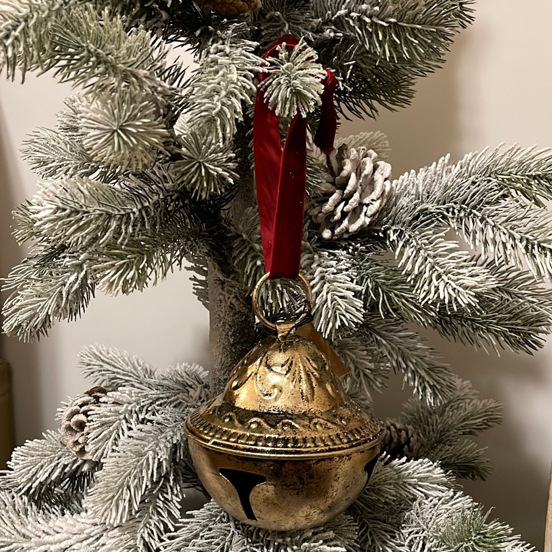6.5” Gold Bell Ornament