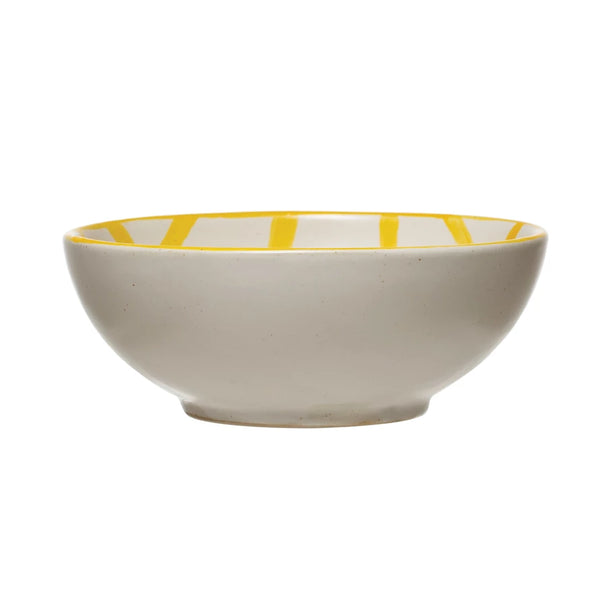 Hand Painted Yellow Bowl