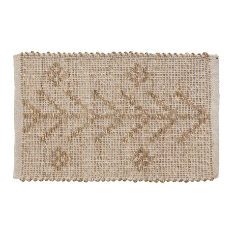 Woven Seagrass & Cotton Placemat - Natural
