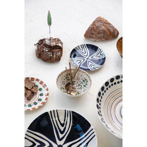 Hand-Painted Serving Bowl