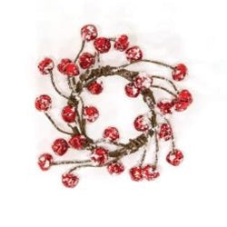 Red Jingle Bells with Snow Candle Ring