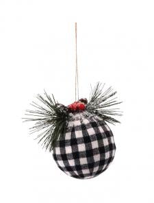 Buffalo Check with Holly Ornament