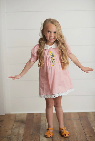 Emily’s Embroidered Collared Dress - Little One