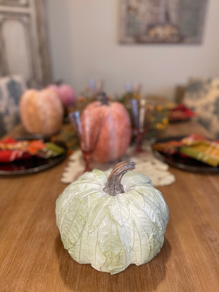 Resin Leaves Pumpkins - Large
