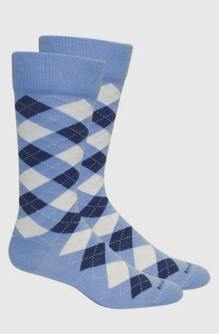 Argyle Socks - Blue
