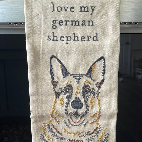 Love My German Shepherd Kitchen Towel