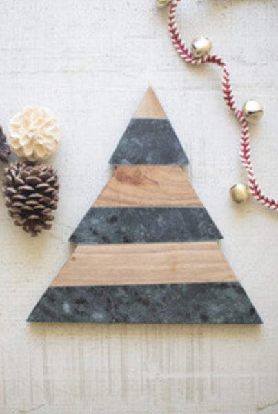 Christmas Tree Cutting Board - Striped