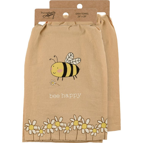 Bee Happy Kitchen Towel