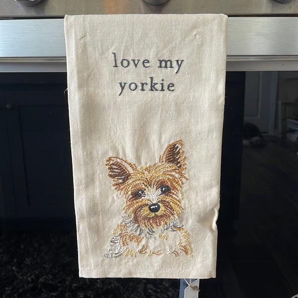 Love My Yorkie Kitchen Towel