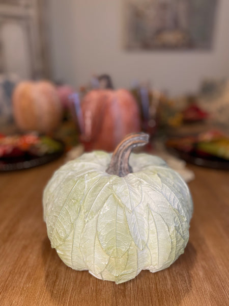Resin Leaves Pumpkins - Large
