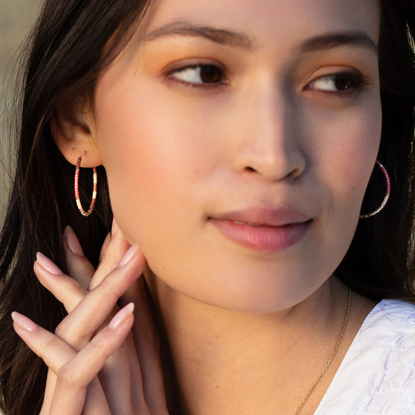 Multicolored Hoop Earrings
