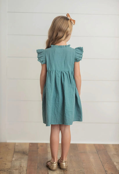Ruffle Sleeve Dress - Little One