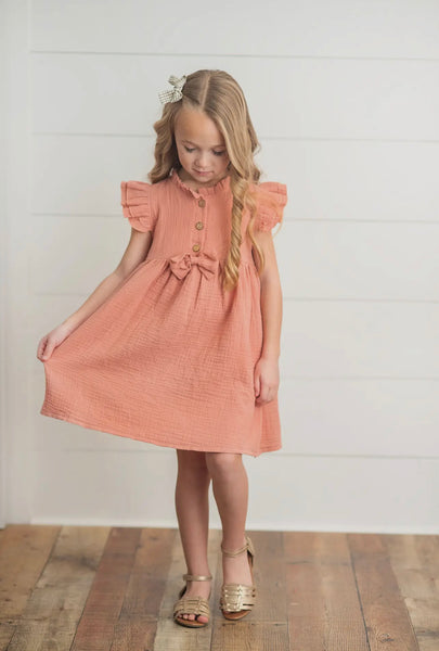 Ruffle Sleeve Dress - Little One