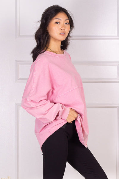 Mina’s Mineral Washed Top - Pink