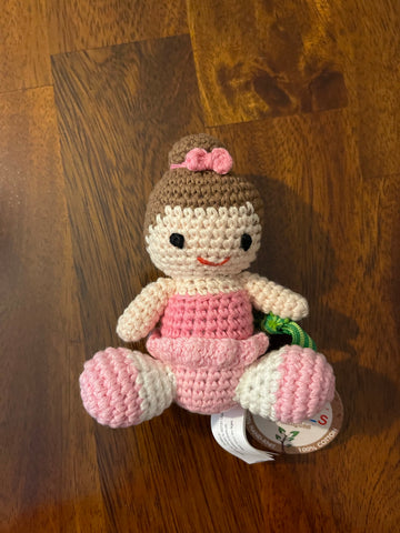 Crochet Ballerina Dolly/Rattle