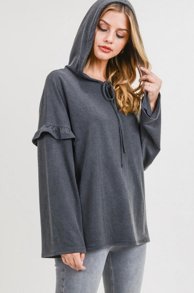 Charcoal Hooded Sweater