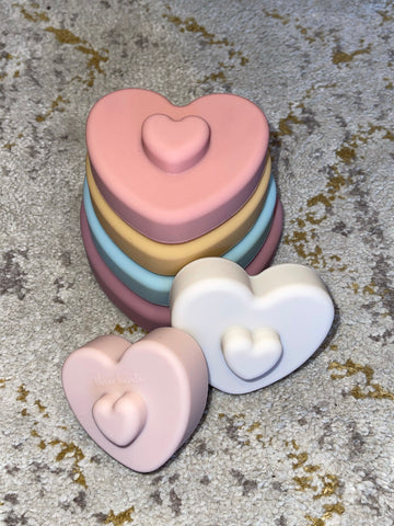 Silicone Heart Stacker
