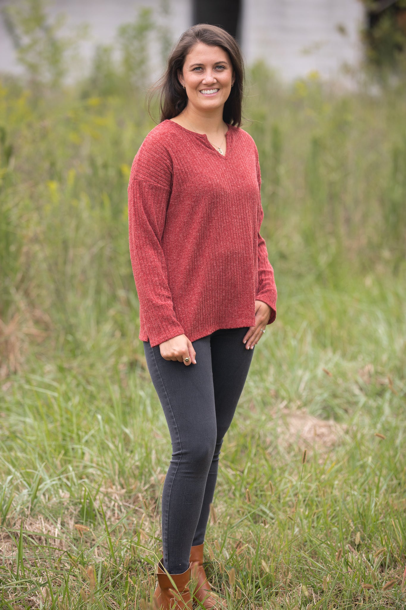Bianca's Burgundy Sweater
