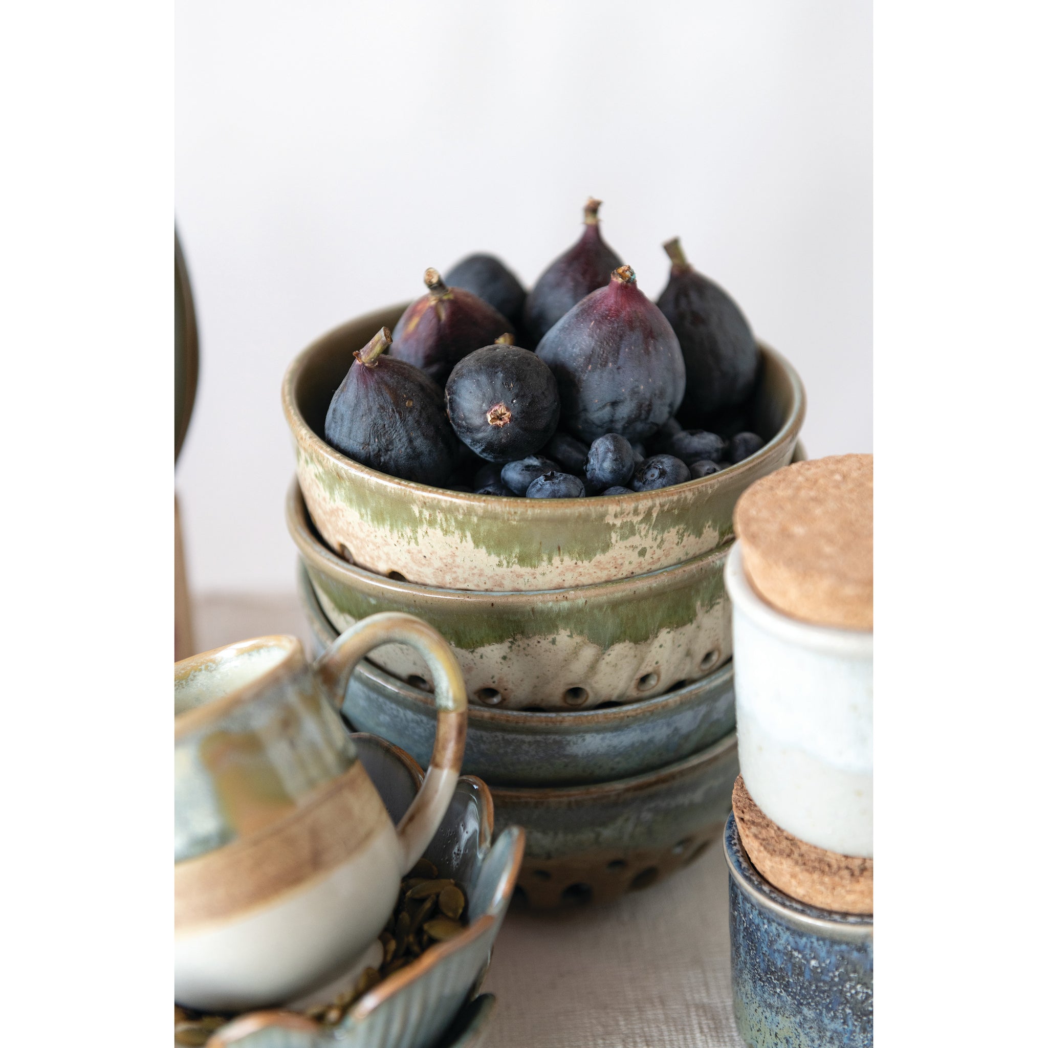 6” Stoneware Berry Bowl - Reactive Glaze