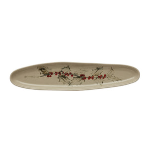 Stoneware Tray - Botanical