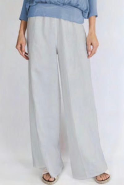 Lenore Linen Pants - Gray
