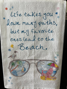 Path to the Beach Tea Towel